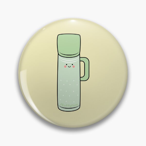 Item preview, Cute thermal flask camping  designed and sold by fluffyfamcraft.