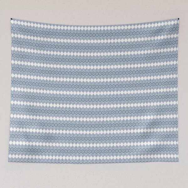 Item preview, blue willow bamboo fabric pattern designed and sold by WinusYTS.