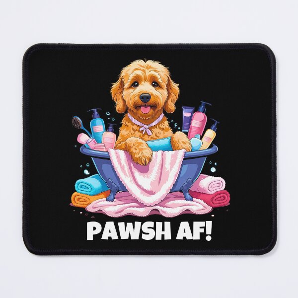 Item preview, PAWSH AF – Cute Spa Day Doodle Cartoon for Dog Lovers designed and sold by Fredster1966.