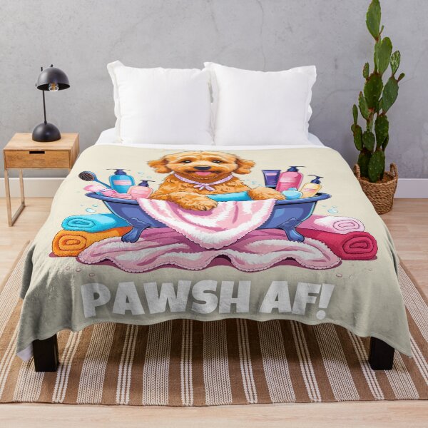 Item preview, PAWSH AF – Cute Spa Day Doodle Cartoon for Dog Lovers designed and sold by Fredster1966.
