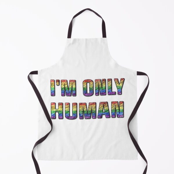 Item preview, I'M ONLY HUMAN - Pride Rainbow Statement designed and sold by Hen-C-Art.