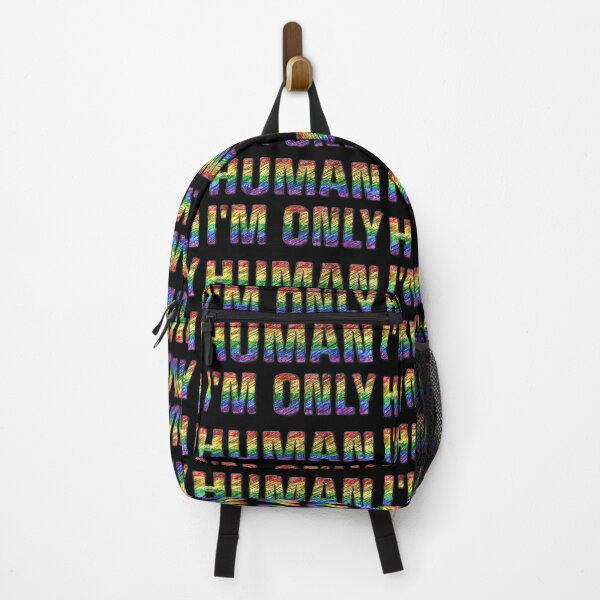 Item preview, I'M ONLY HUMAN - Pride Rainbow Statement designed and sold by Hen-C-Art.