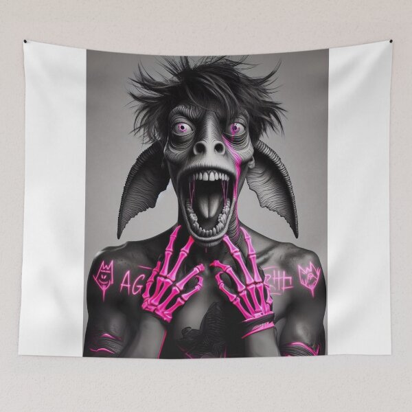 Item preview, "Screamin' Demon Neon Glam Slam!" designed and sold by Print Fiction.