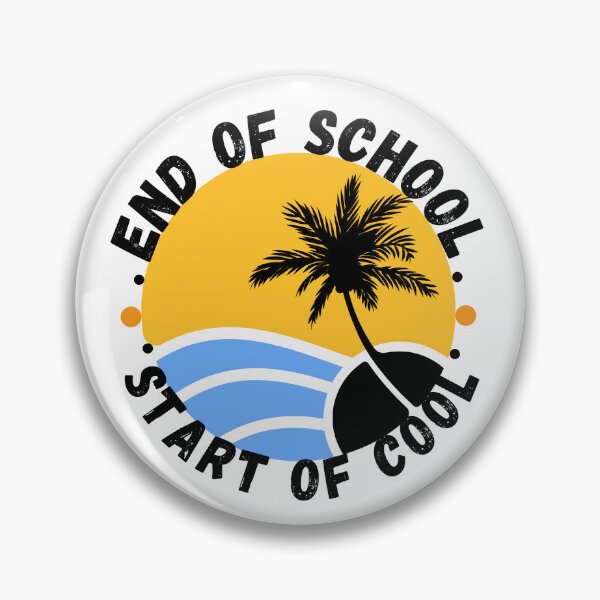 Item preview, End of School, Start of Cool – Sunset Tree Seashore Vibes designed and sold by kaviyadesigns.