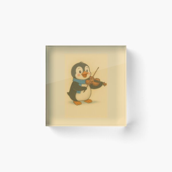 Item preview, Pengi Penguin Plays Violin designed and sold by ArtsyRexy.
