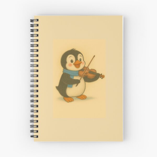 Item preview, Pengi Penguin Plays Violin designed and sold by ArtsyRexy.