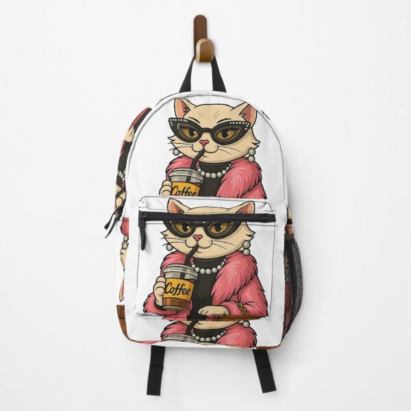 Item preview, Glamorous Cat with Iced Coffee Vibes designed and sold by rachada99.