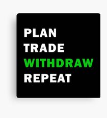 Forex Trader Habbit Canvas Print