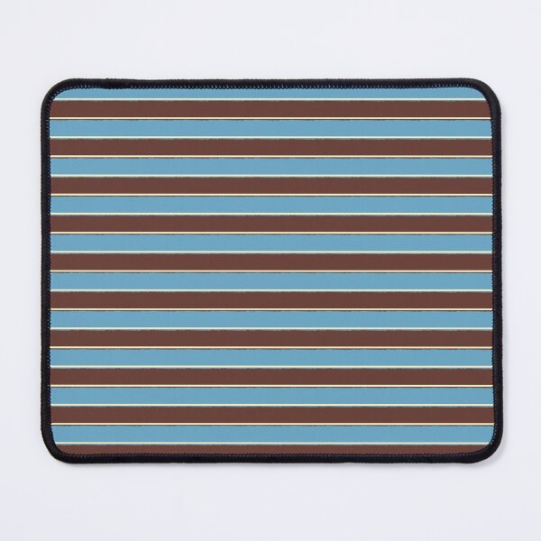 Item preview, Eclectic Watercolor Paper Stripes Pattern Blue Brown Cream designed and sold by kierkegaard.