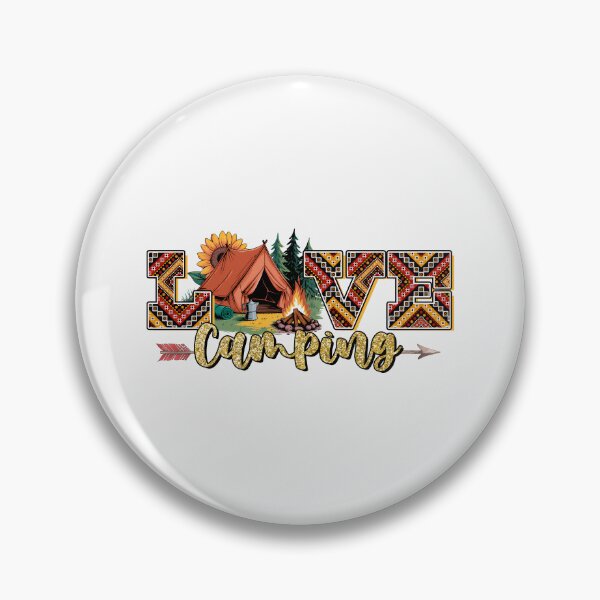 Item preview, Love Camping – Boho Tent and Campfire Outdoors Design designed and sold by facegm.