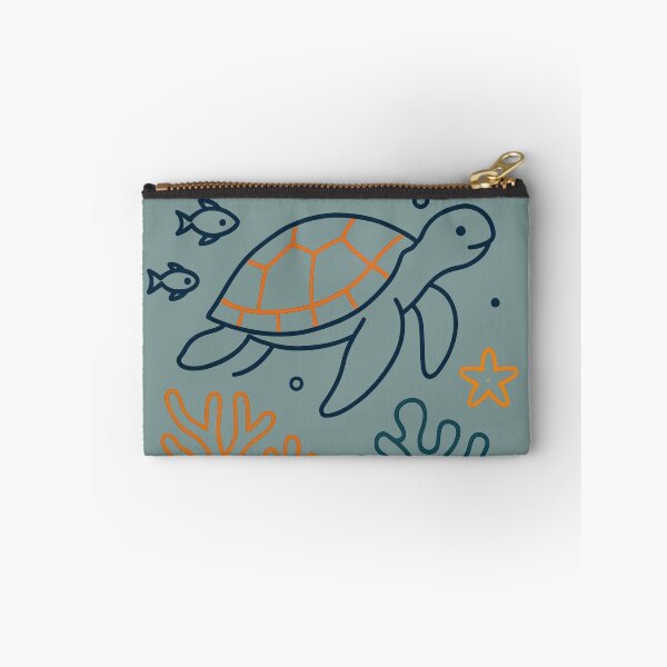 Item preview, Save The Sea - Minimal Ocean Turtle Line Art designed and sold by KiraChie.