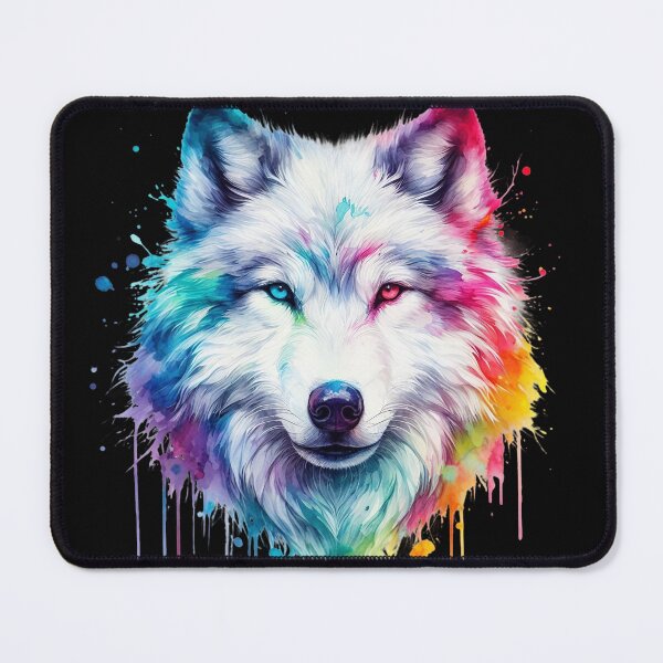 Item preview, Wolf in a beautiful rainbow design designed and sold by NMB-ART-Design.