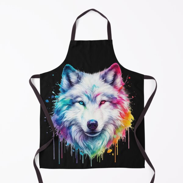 Item preview, Wolf in a beautiful rainbow design designed and sold by NMB-ART-Design.