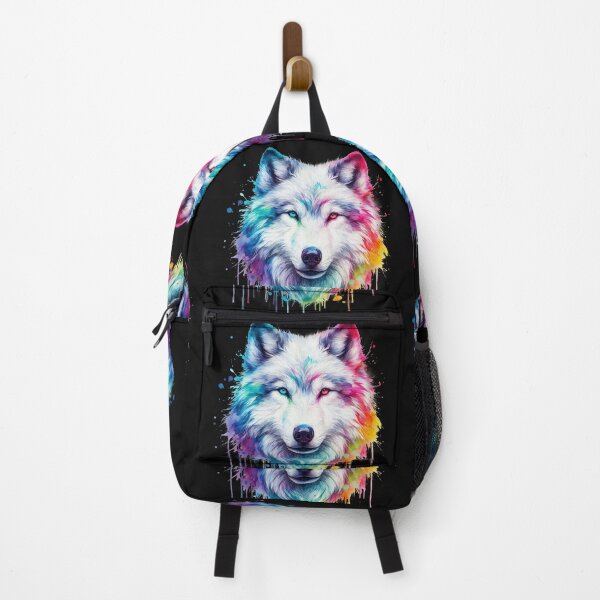 Item preview, Wolf in a beautiful rainbow design designed and sold by NMB-ART-Design.