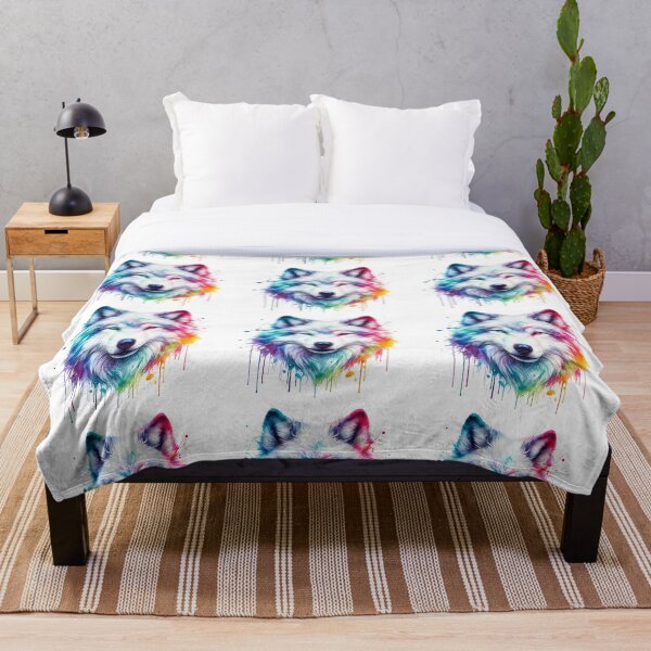 Item preview, Lobo en un hermoso diseño de arcoíris. designed and sold by NMB-ART-Design.