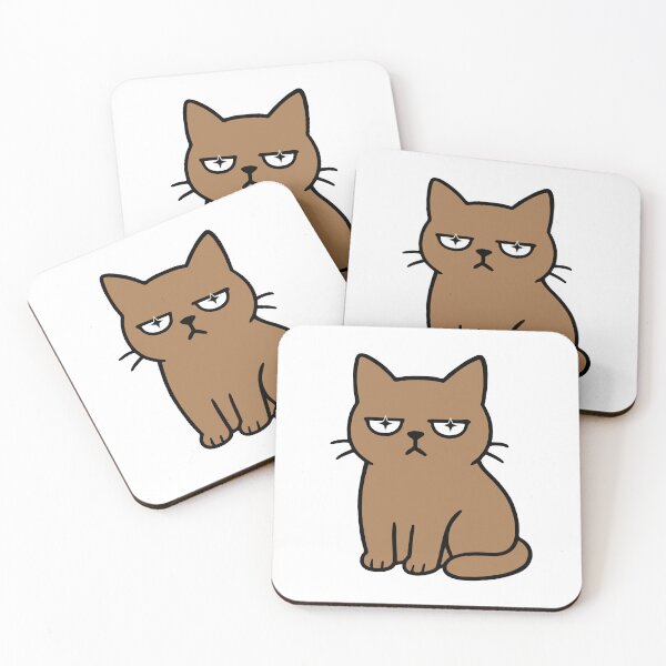 Item preview, Brown Grumpy Cat : Unbothered Mood designed and sold by LifeParody.