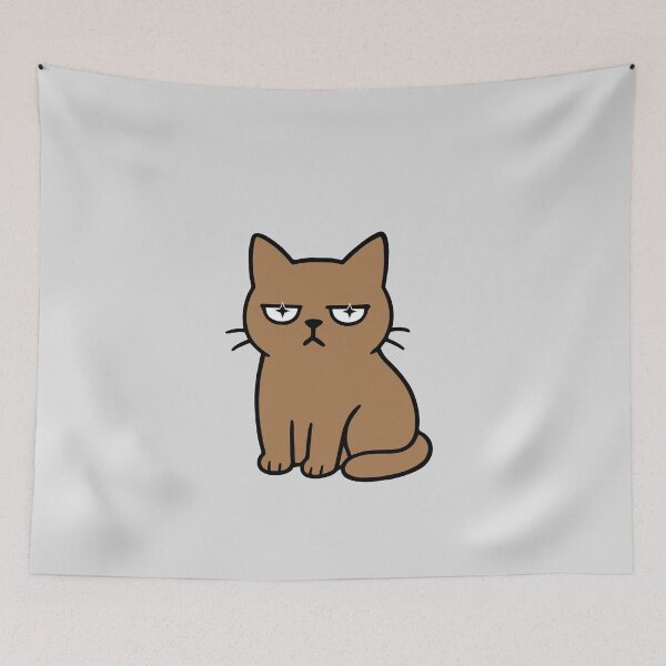 Item preview, Brown Grumpy Cat : Unbothered Mood designed and sold by LifeParody.