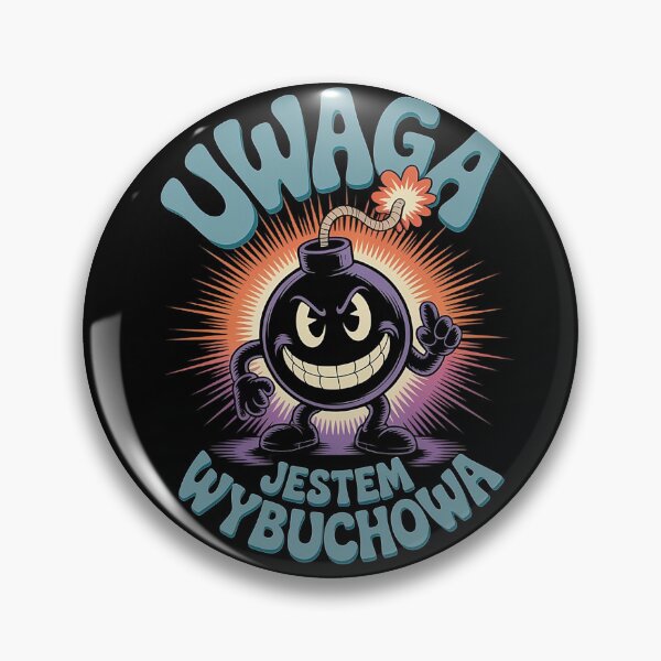 Item preview, Uwaga jestem wybuchowa - śmieszna koszulka z polskim napisem - funny polish text designed and sold by ToMyPolacy.