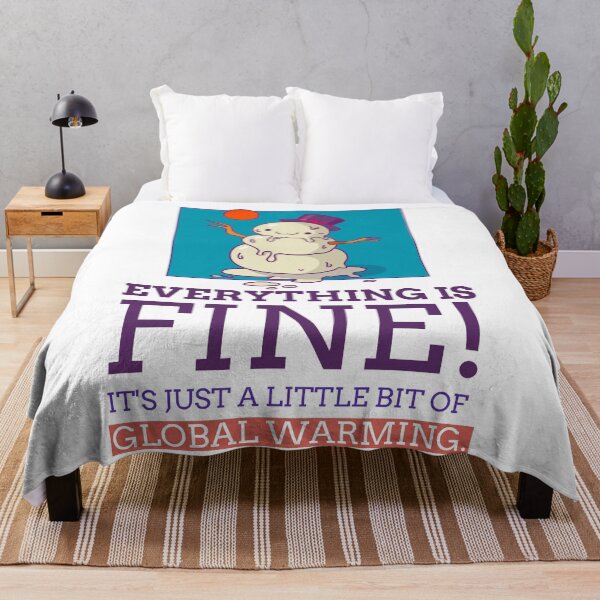 Item preview, Funny Climate Change Melting Snowman - Global Warming Humor designed and sold by crazydotdesigns.