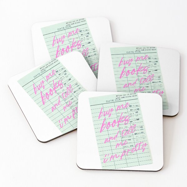 Item preview, Retro Library Checkout Card – “Buy Me Books and Tell Me I’m Pretty” designed and sold by SirensSageStone.