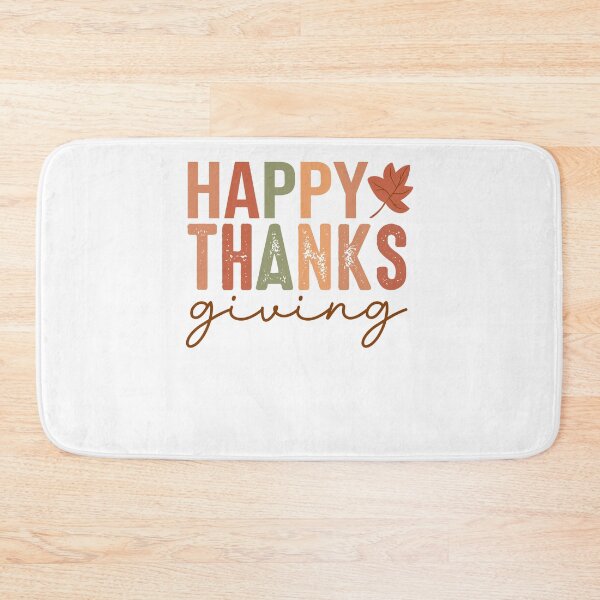 Item preview, Retro Thanks Giving Fall Typography with Leaf  designed and sold by diyoor.