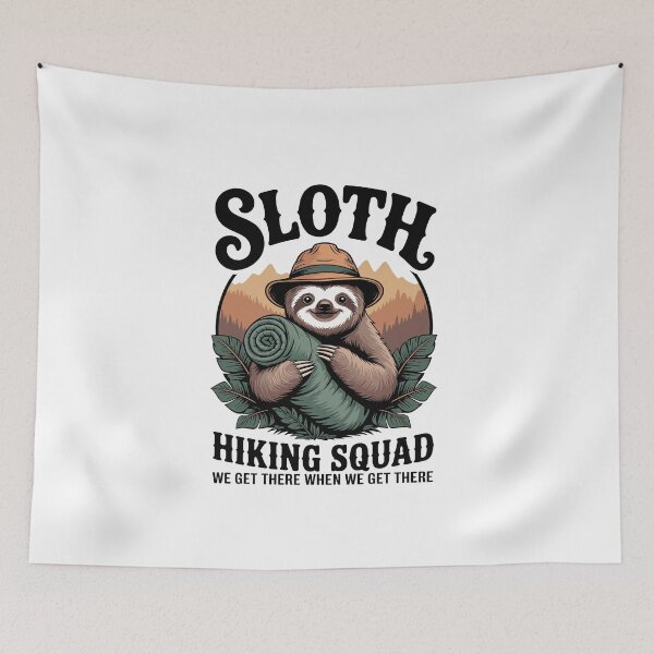 Item preview, Sloth Hiking Squad designed and sold by diyoor.