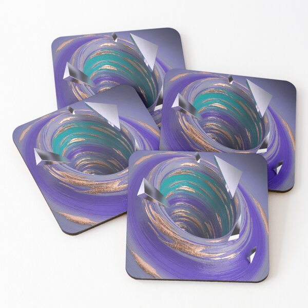Item preview, Abstract Swirl Whirlpool Purple, Teal, Copper,  designed and sold by SilentSpirits.
