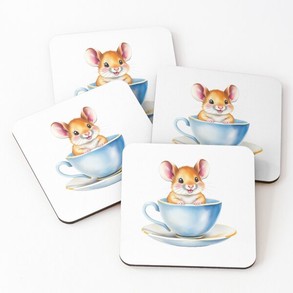Item preview, Cute Mouse In A Teacup designed and sold by DigiArtByLotte.