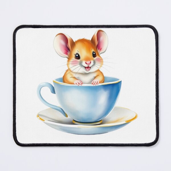 Item preview, Cute Mouse In A Teacup designed and sold by DigiArtByLotte.