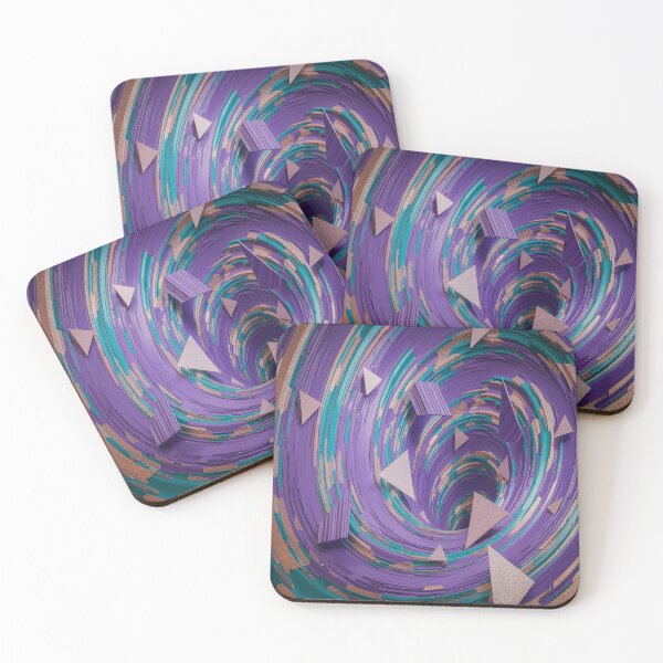 Item preview, Abstract Swirly Whirlpool Purple, Teal, Copper,  designed and sold by SilentSpirits.