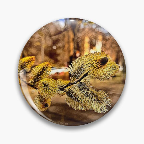 Item preview, Spring Awakening: Glowing Pussy Willow Branch in Nature Art designed and sold by NatureChampion.