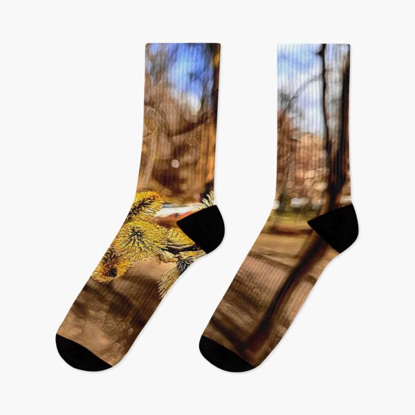 Item preview, Spring Awakening: Glowing Pussy Willow Branch in Nature Art designed and sold by NatureChampion.