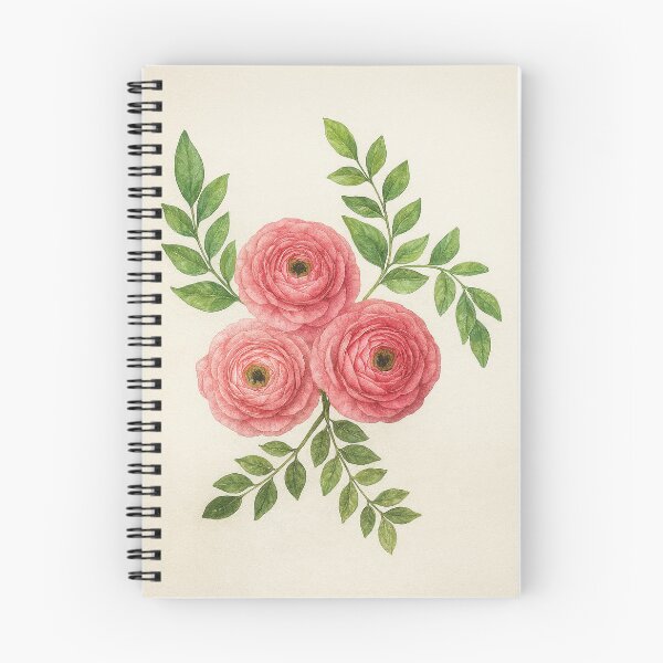 Item preview, Realistic Watercolor  Ranunculus Flowers ,Trio designed and sold by Pacika.
