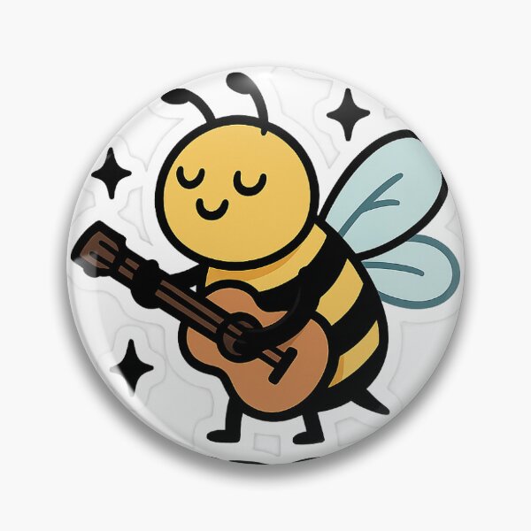 Artikelvorschau, Just Bee Yourself – Süßer motivierender Bienenaufkleber entworfen und verkauft von Kruxers.