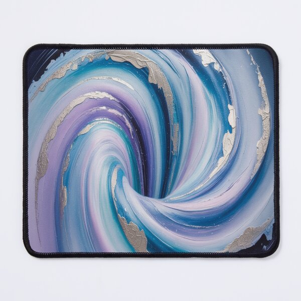 Item preview, Abstract Whirlpool Vortex Ice Blue, Lavender, Frosty Silver designed and sold by SilentSpirits.
