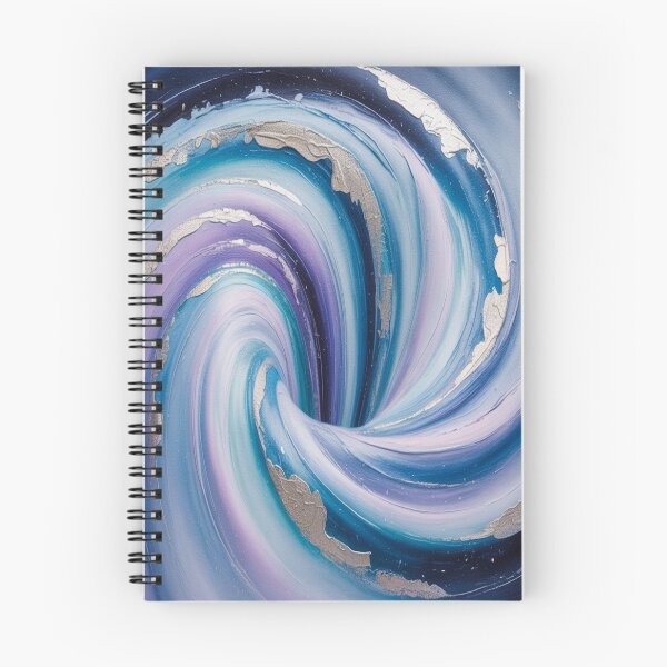 Item preview, Abstract Whirlpool Vortex Ice Blue, Lavender, Frosty Silver designed and sold by SilentSpirits.