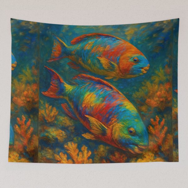 Item preview, Parrotfish and its richness of color designed and sold by DamioPolArt.