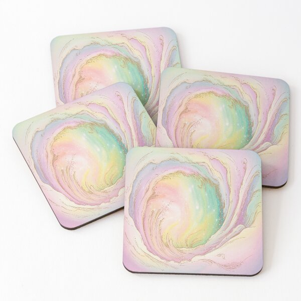 Item preview, Abstract Whirlpool Pink, Green, Yellow, Lilac designed and sold by SilentSpirits.