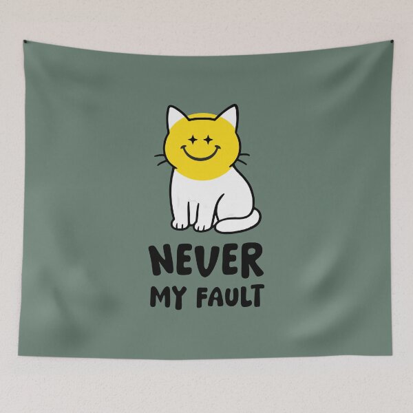 Item preview, Grumpy Cat  - Never My Fault - LifeParody Smilie designed and sold by LifeParody.