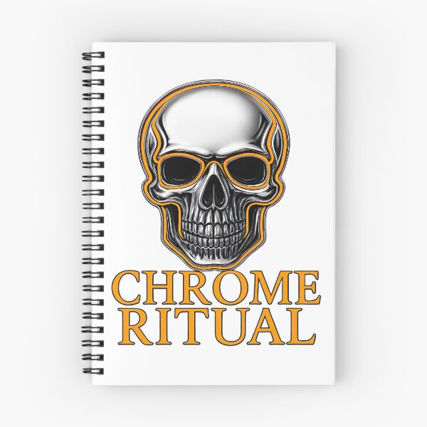 Item preview, Chrome-plated skull – CHROME RITUAL designed and sold by PixelPrisma.