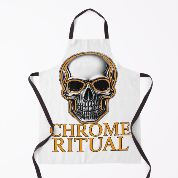 Item preview, Chrome-plated skull – CHROME RITUAL designed and sold by PixelPrisma.