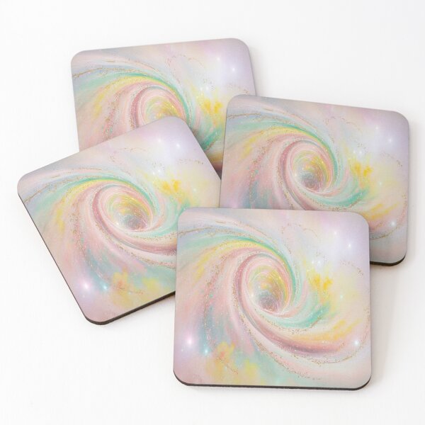Item preview, Abstract Dreamy Whirlpool Swirl Pink, Green, Yellow, Lilac  designed and sold by SilentSpirits.