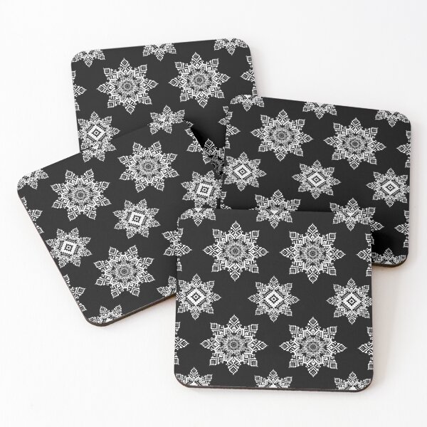 Item preview, Monochrome Pixel Mandala Seamless Pattern designed and sold by Khwanchai.
