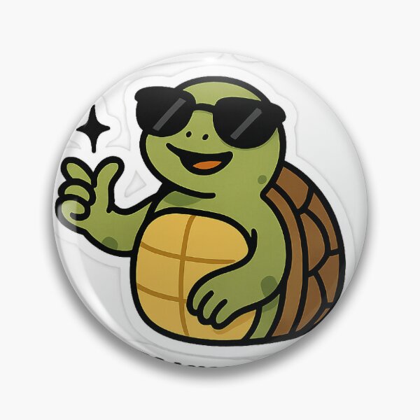 Item preview, Shell Yeah! – Funny Chill Turtle Sticker designed and sold by Kruxers.