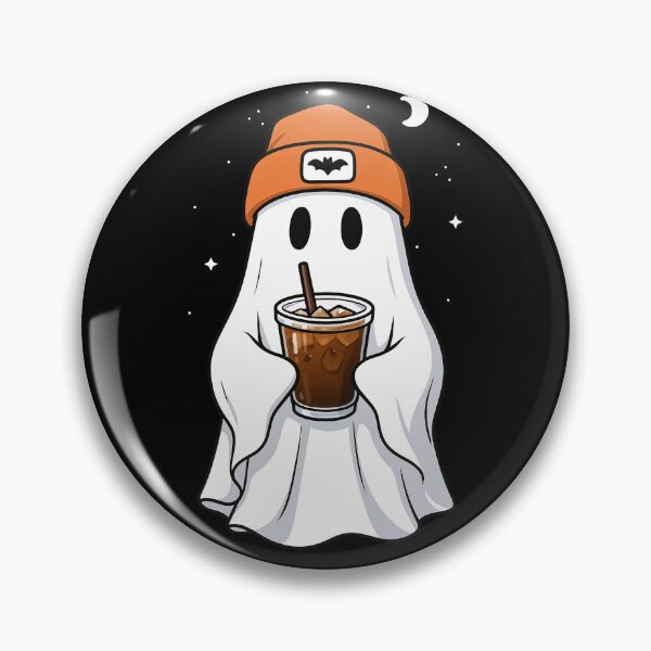 Item preview, Ghost Iced Coffee Lover Halloween Beenie Hat Boys Girls designed and sold by rafaeltto.