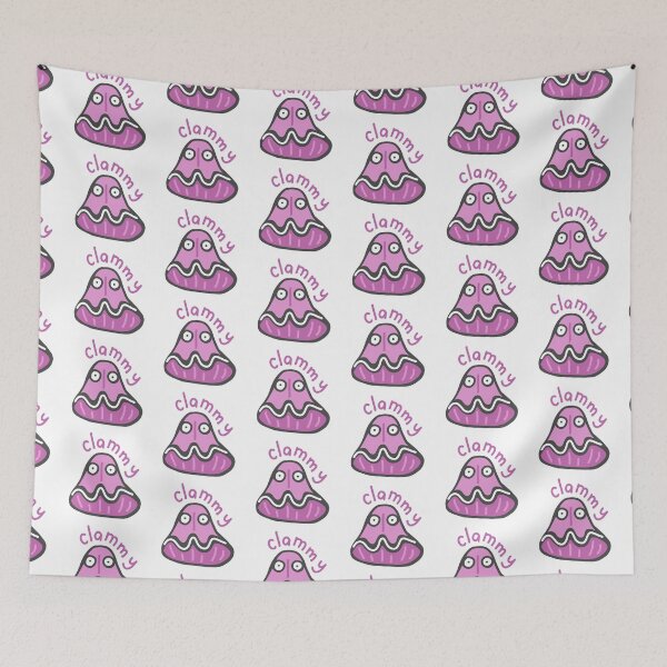 Item preview, Clammy Clam with Weird Face designed and sold by jazzydevil.