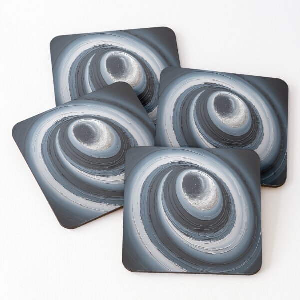 Item preview, Abstract Monochrome Whirlpool Black, Grey, White, Silver designed and sold by SilentSpirits.