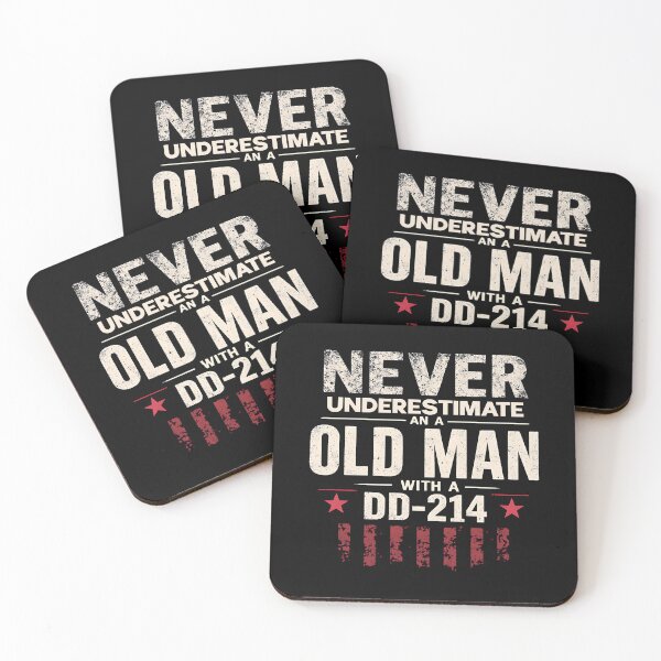 Item preview, Never Underestimate an Old Man with a DD-214 designed and sold by Fragy72.