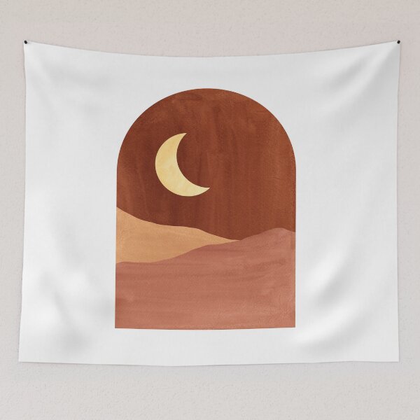 Item preview, Abstract terracotta night designed and sold by WhalesWay.