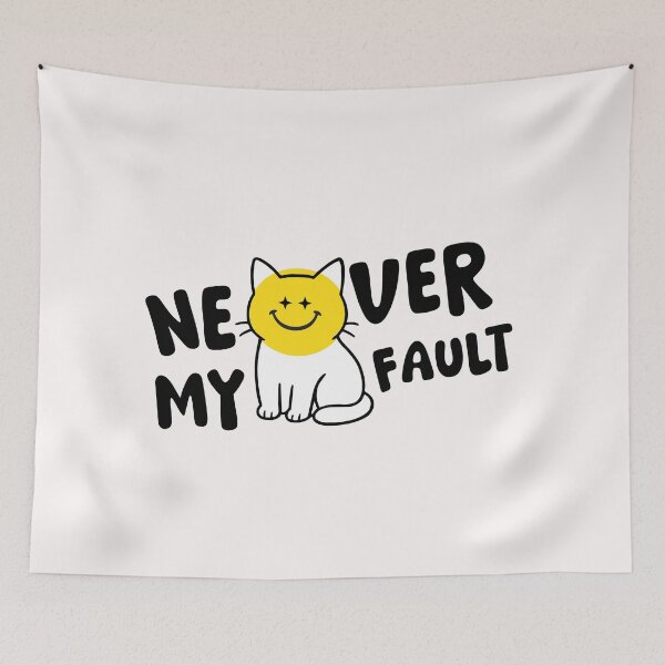 Item preview, Grumpy Cat  - Never My Fault - LifeParody Smilie designed and sold by LifeParody.